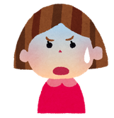 悩ましい女性イラスト