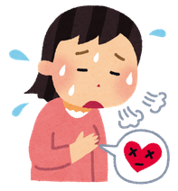 心を痛めてる女性のイラスト