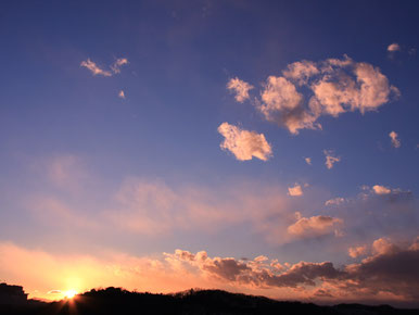 夕焼けの画像