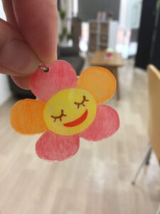 花のキーホルダー